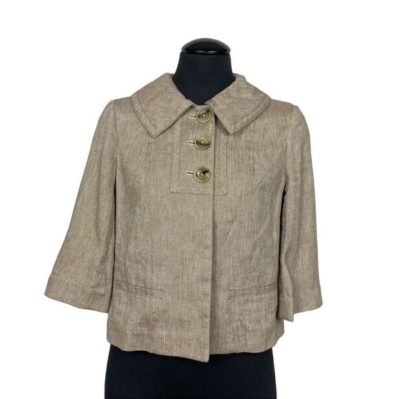 Banana Republic Factory Linen Blend Y2K Jacket - Women’s S - Picture 1 of 6